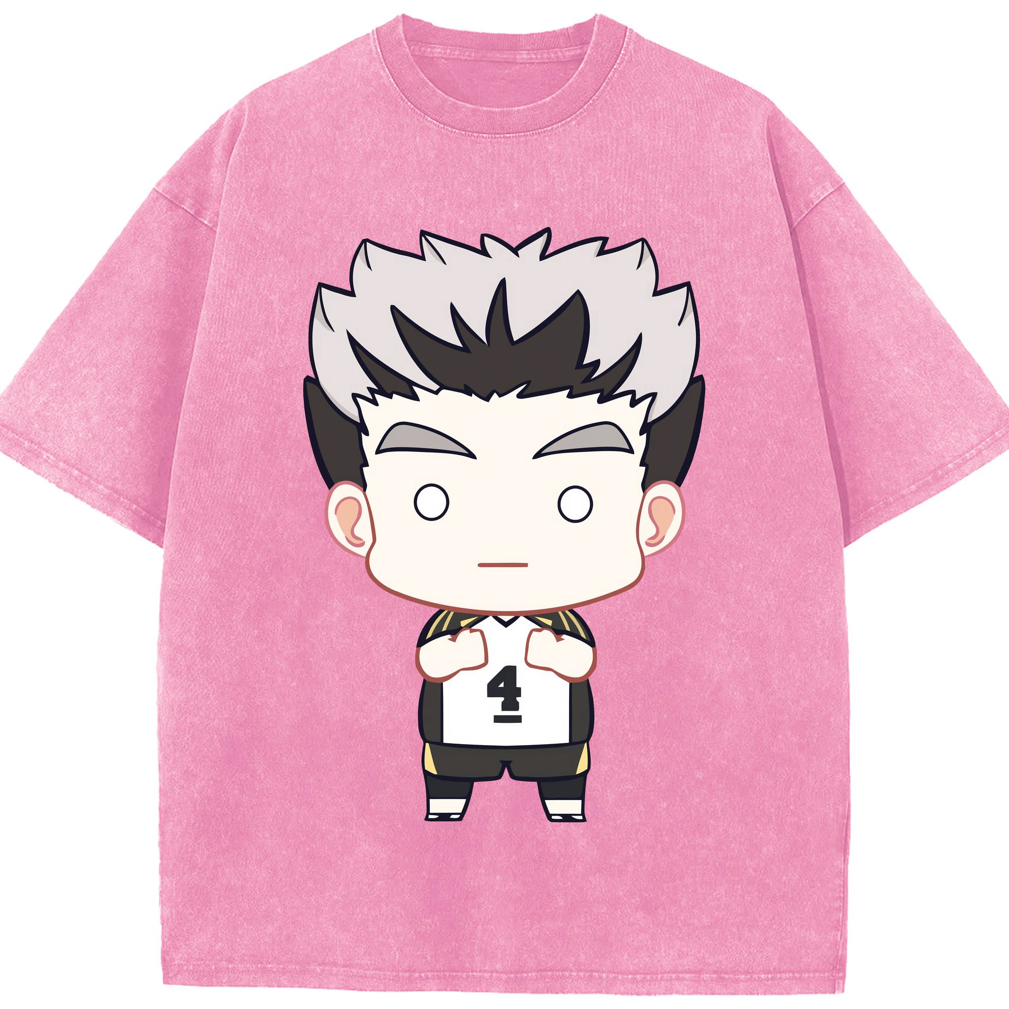 （画像用） ハイキュー!! Haikyu!! 綿100% ヴィンテージ風 半袖Tシャツ（フロントプリント）
